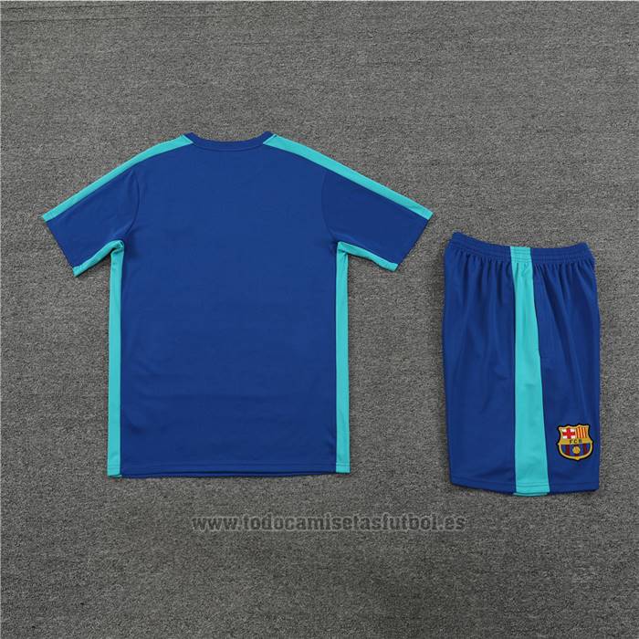 Chandal del Barcelona Manga Corta 2023-2024 Azul - Pantalon Corto